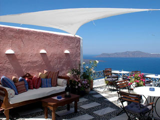 Porto Fira Santorini hotel room