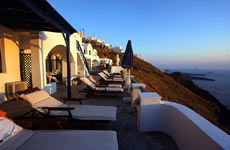 Sunset in Santorini-Regina Mare Villas -caldera view hotels in santorini-santorini hotels