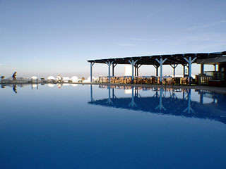 Santorini Palace view pool