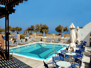 Scorpios Beach Hotel Santorini view