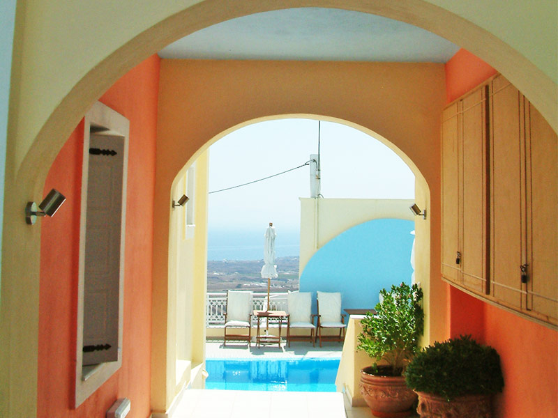 Sky of Thera hotel santorini Greece Sky of Thera hotel room