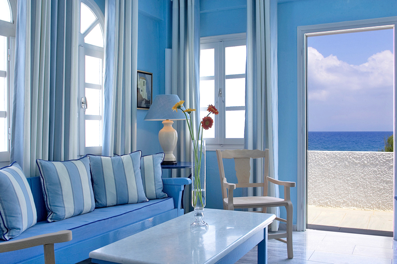 Thalassa Resort hotel -kamari beach santorini-Santorini greece interior