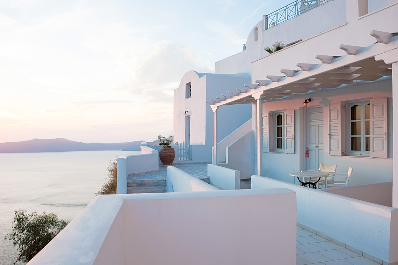 Tzekos villas first class hotel santorini-pool with caldera view