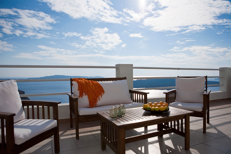 Tzekos villas first class hotel santorini-pool with caldera view