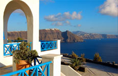 volcano view- volcanos villas hotel - accommodation in santorini -oia- santorini budget hotel 