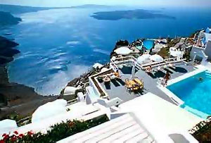 Pantheon Villas luxury hotel santorini-caldera view