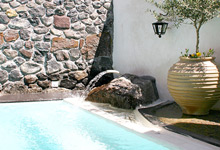 Stone house villas in santorini Stone house hotel pool
